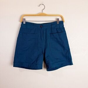 Cotopaxi Navy Cargo High Waisted Shorts Pull On Small Organic Cotton